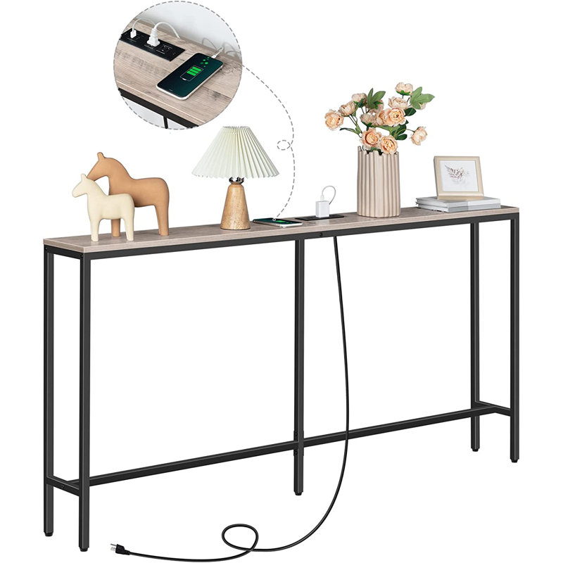 Gracie Oaks Dwayne 70.9'' Console Table with Power Outlet & Reviews